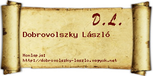 Dobrovolszky László névjegykártya